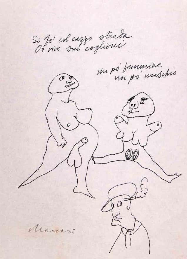 Mino Maccari, Erotic Scene Mino Maccari, Erotic Scene