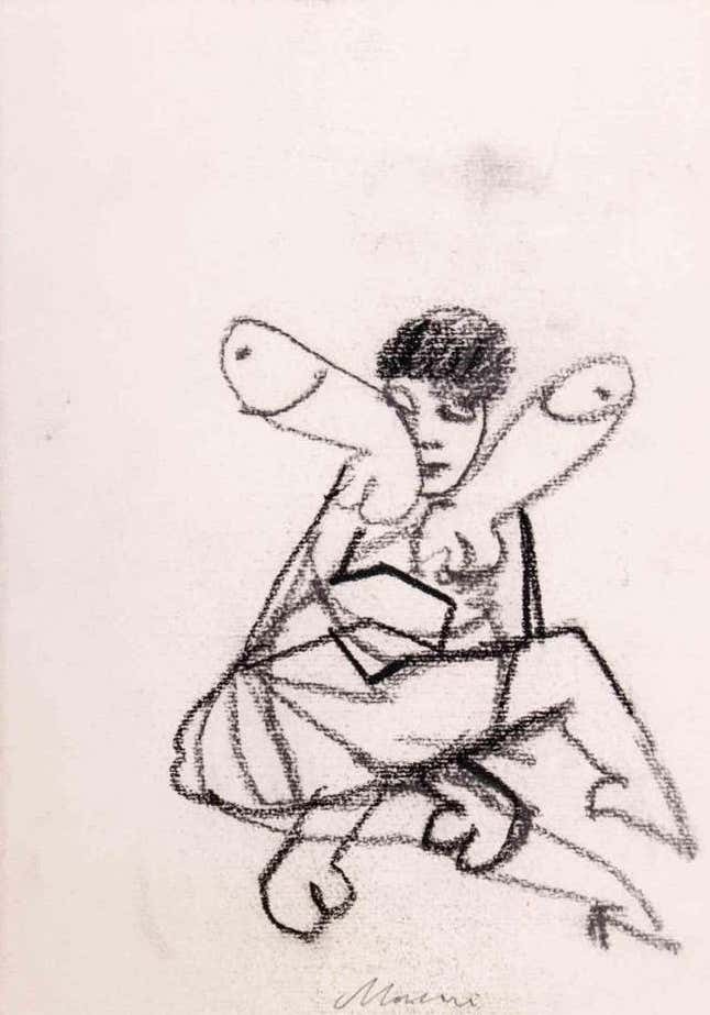 Mino Maccari, Erotic Scene Mino Maccari, Erotic Scene
