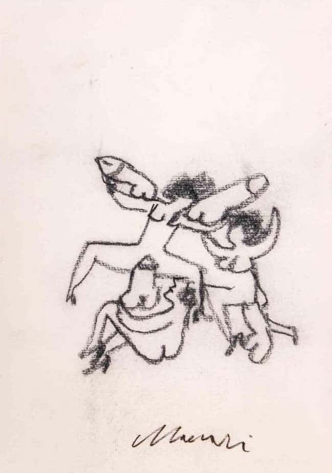 Mino Maccari, Erotic Scene Mino Maccari, Erotic Scene
