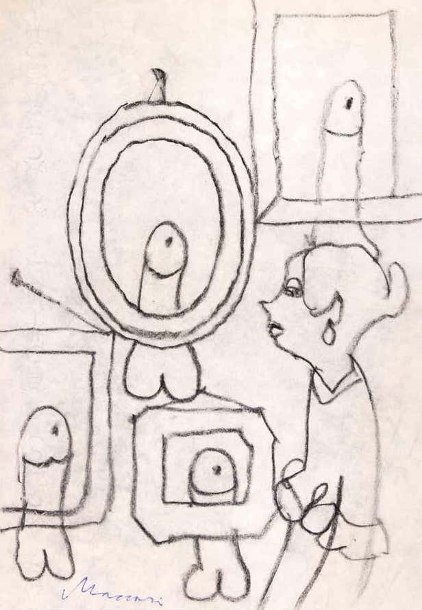 Mino Maccari, Erotic Scene Mino Maccari, Erotic Scene
