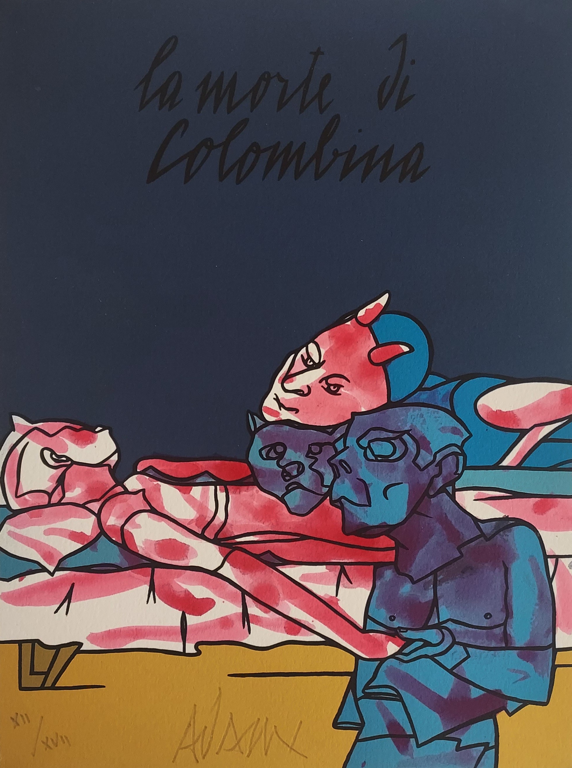 Valerio Adami, Les impromptus du matin - Colombine Valerio Adami, Les impromptus du matin - Colombine