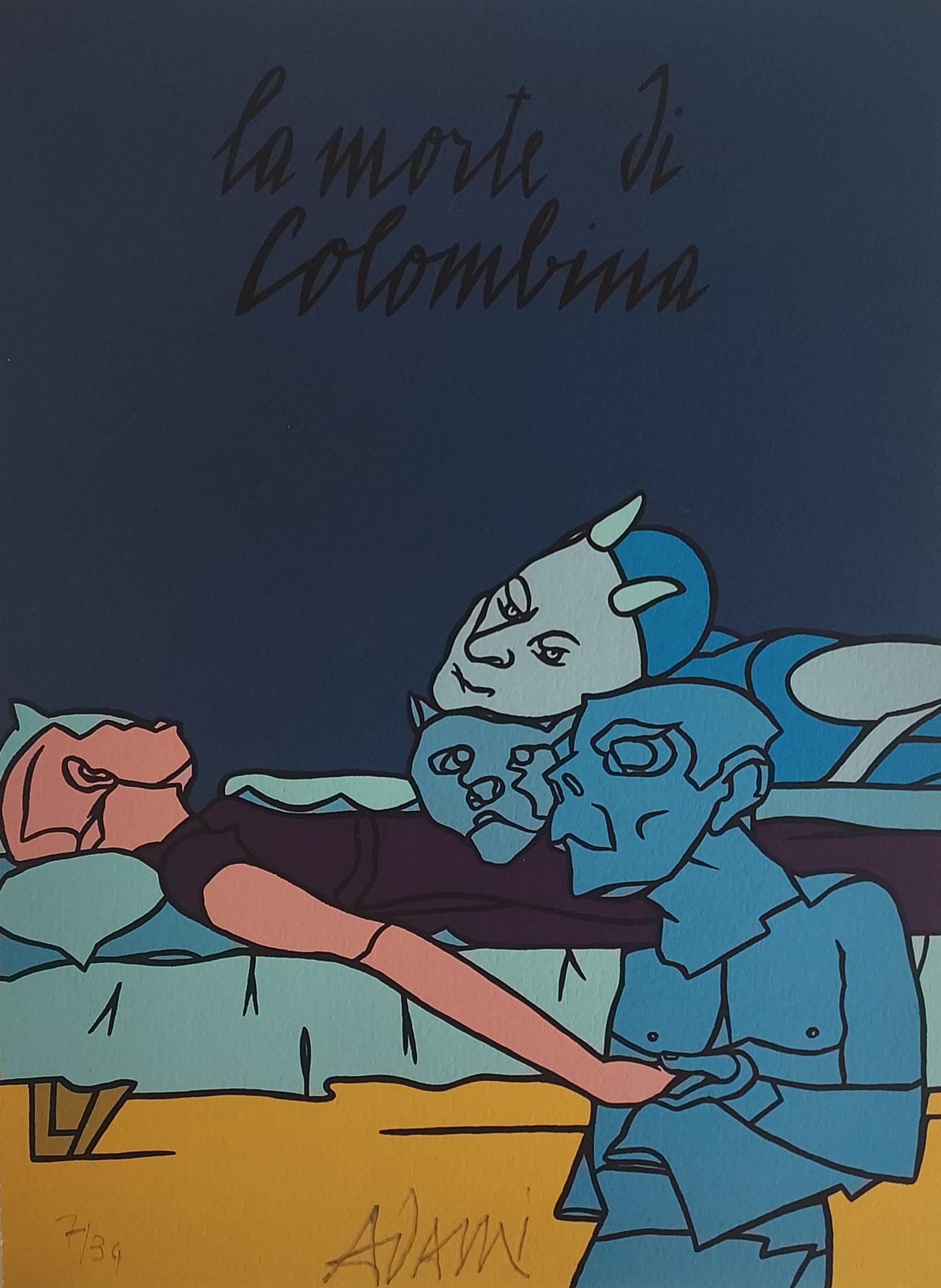 Valerio Adami, Les impromptus du matin - Colombine Valerio Adami, Les impromptus du matin - Colombine