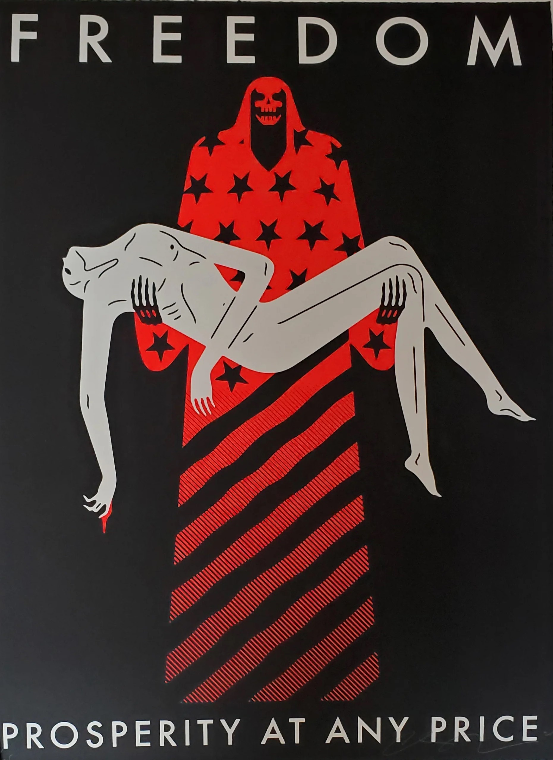 Cleon Peterson, Freedom Prosperity at Any Price ( Black ) Cleon Peterson, Freedom Prosperity at Any Price ( Black )