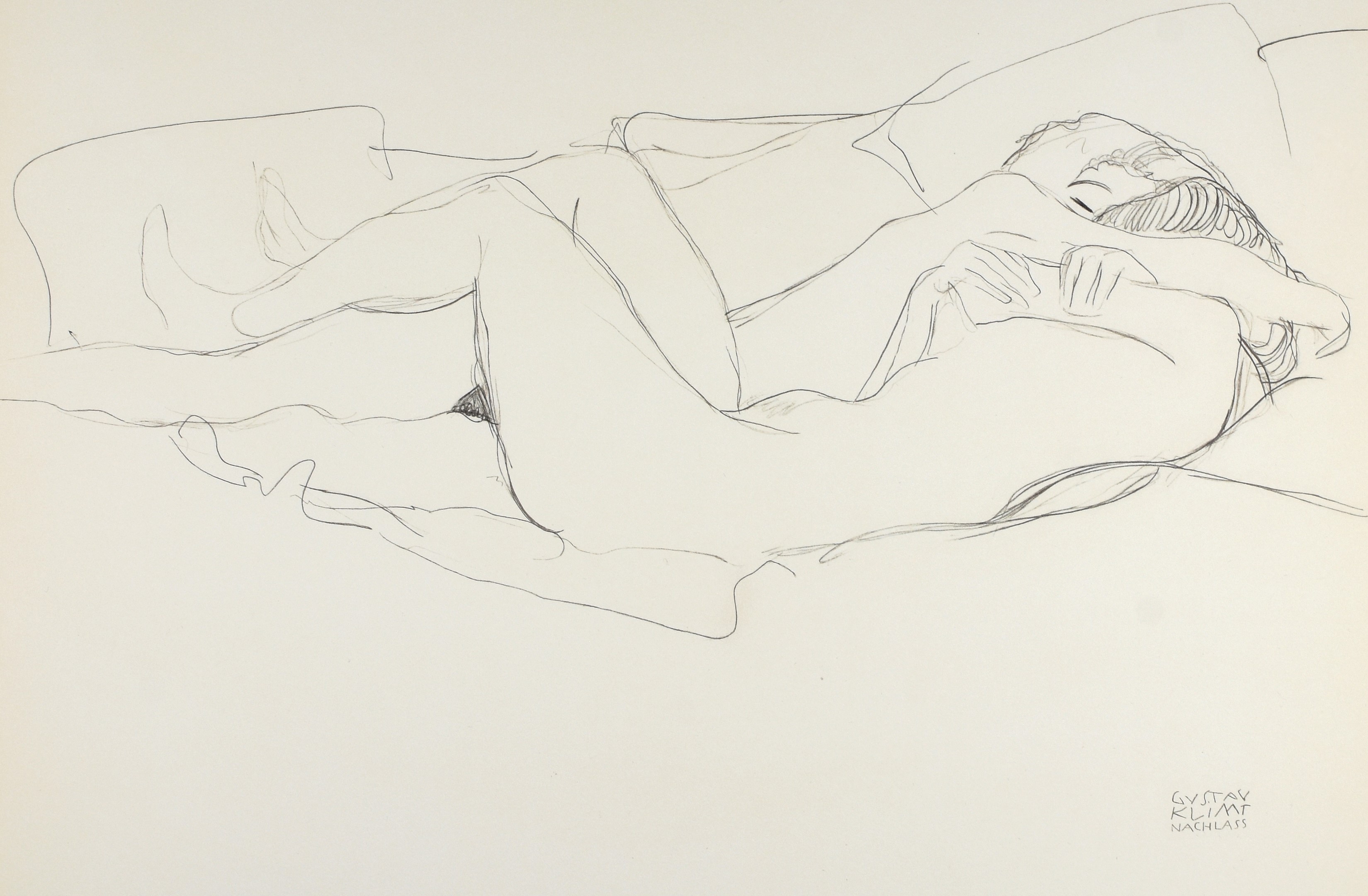 Gustav Klimt, 2. Etude pour le serpent d'eau - Deux femmes enlacées, 1905 | Study for Water Snakes - Two women embracing, 1905 Gustav Klimt, 2. Etude pour le serpent d'eau - Deux femmes enlacées, 1905 | Study for Water Snakes - Two women embracing, 1905