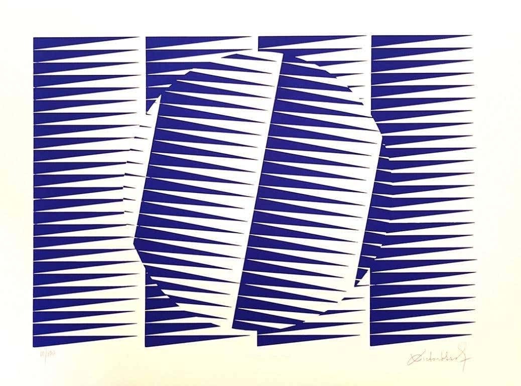 Victor Debach, Blue Composition Victor Debach, Blue Composition