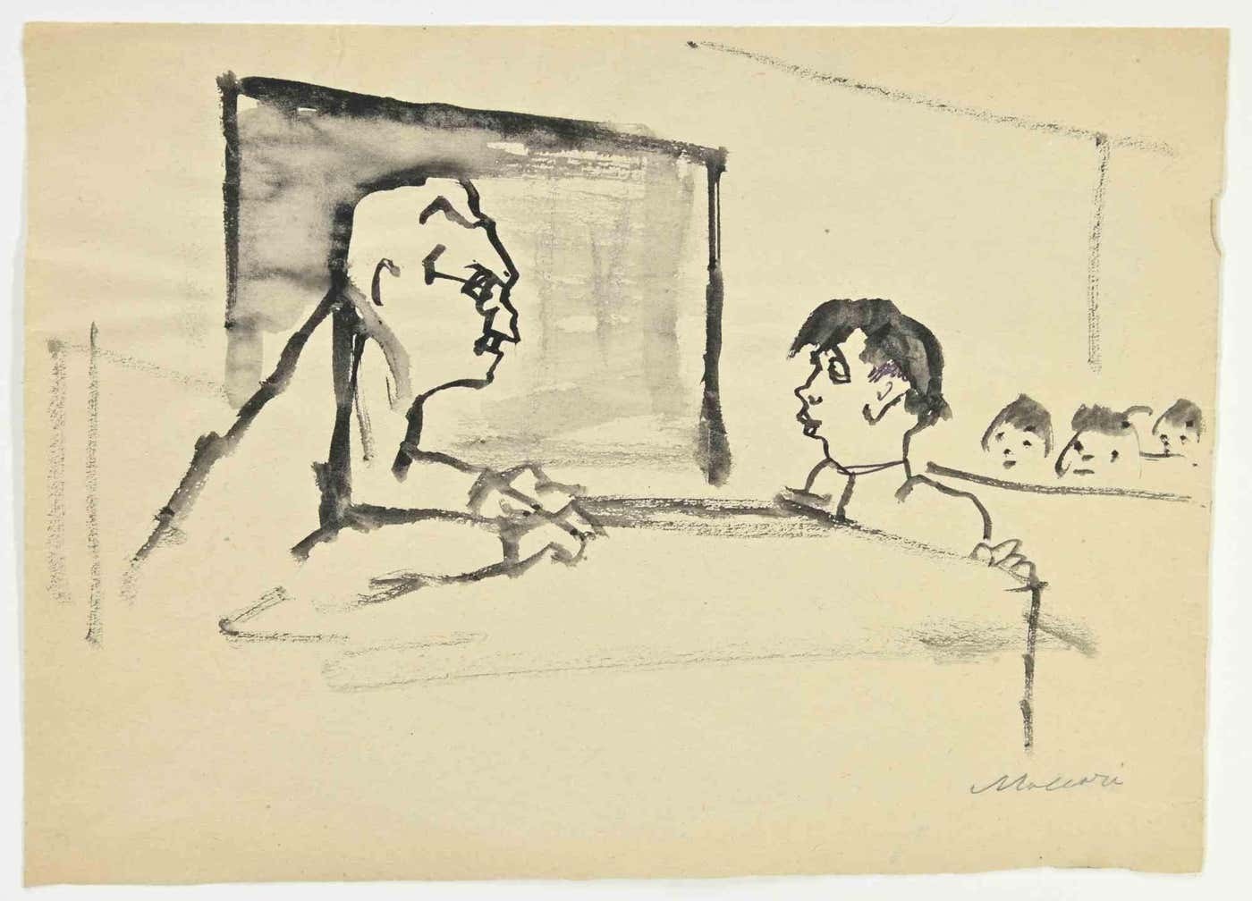 Mino Maccari, At School Mino Maccari, At School