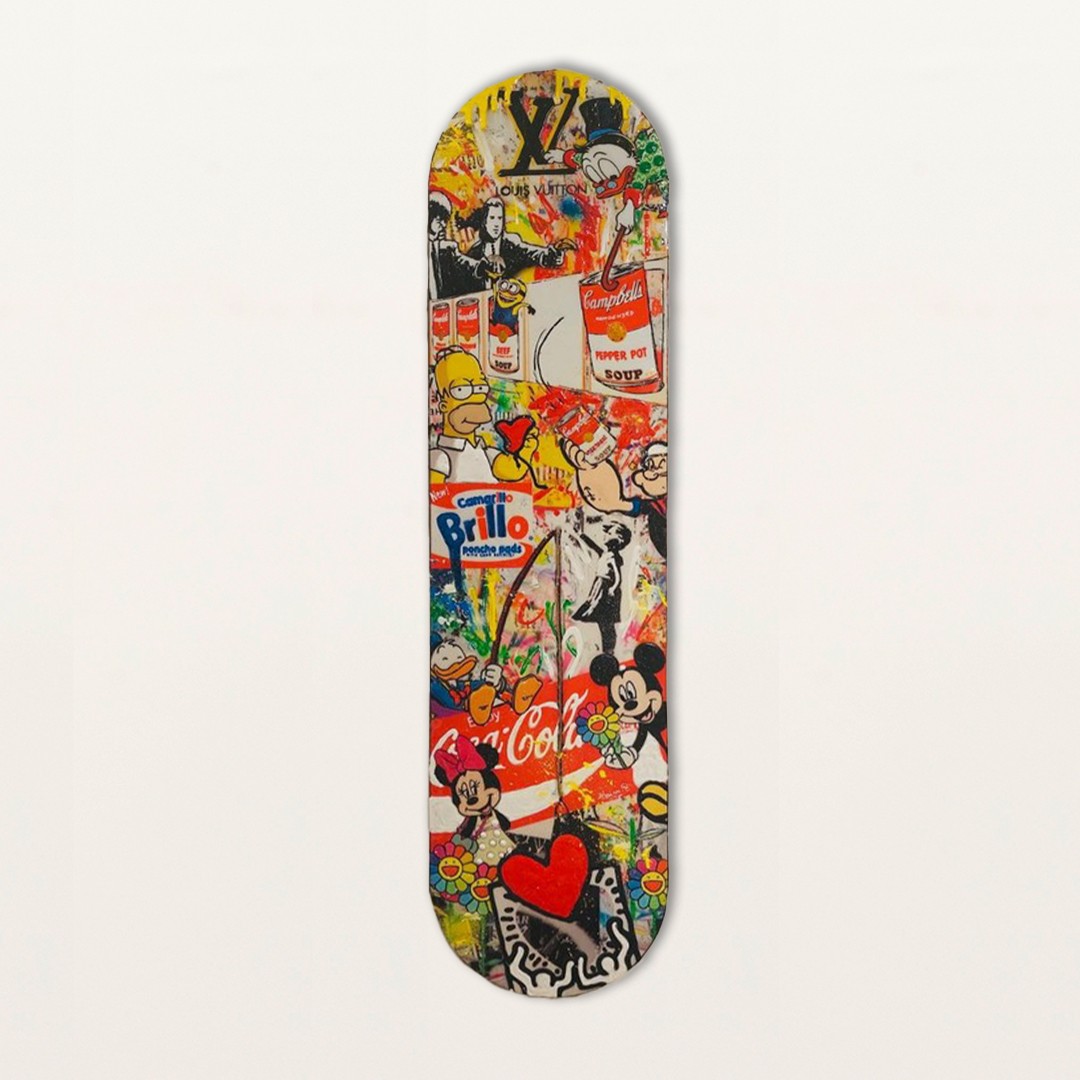 Haim Zanzouri, Art Heist - Version 3 Skateboard Art - Hand Made Haim Zanzouri, Art Heist - Version 3 Skateboard Art - Hand Made
