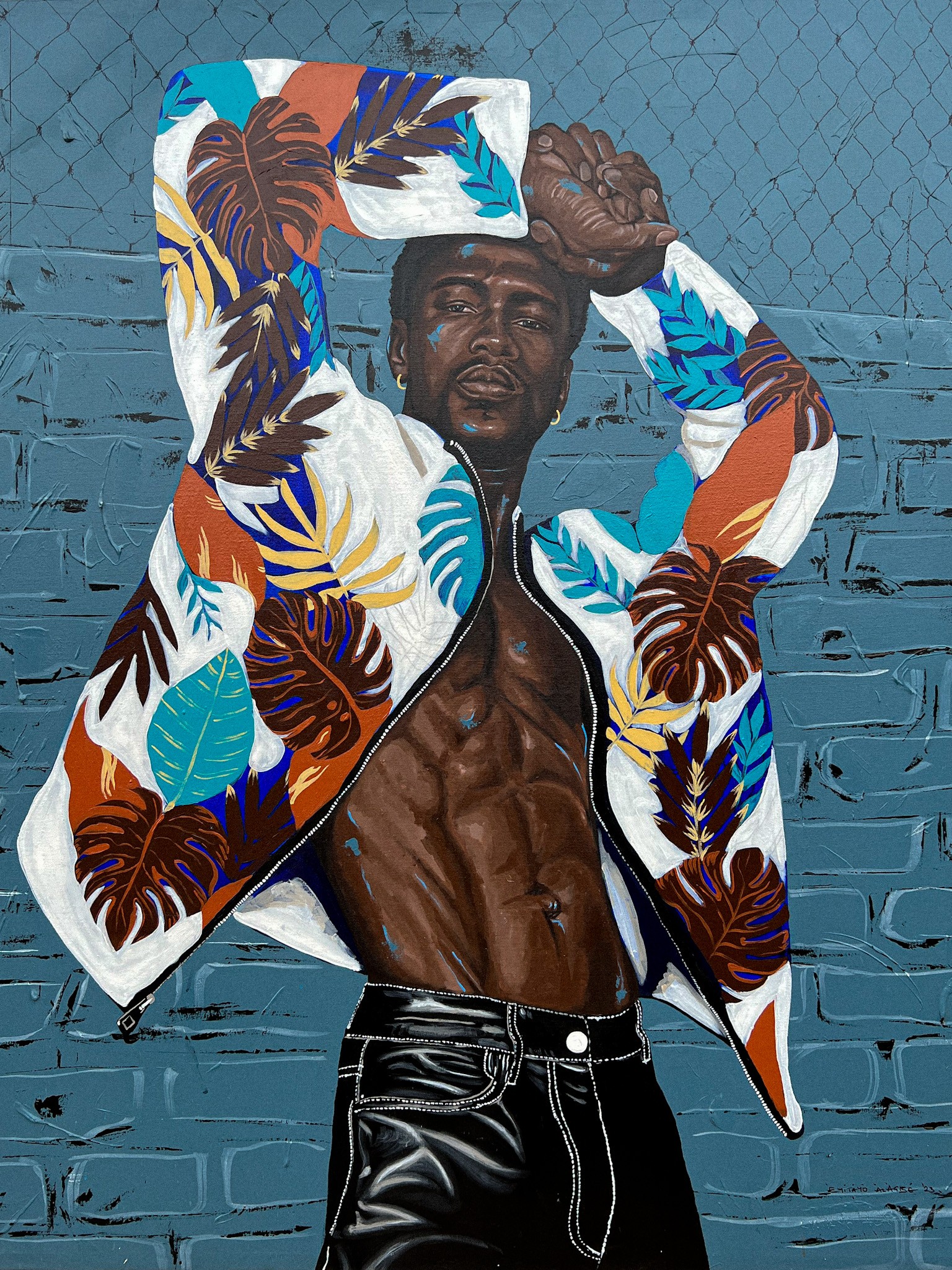 Eyitayo Alagbe, Yoga Feelings On My Vintage Jacket Eyitayo Alagbe, Yoga Feelings On My Vintage Jacket