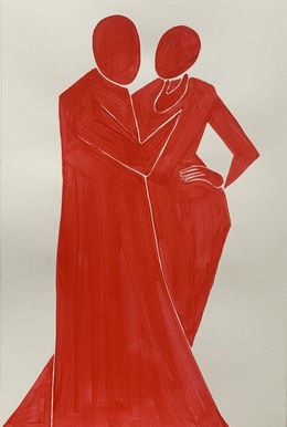 Zeichnungen, Red figures, Waleria Matelska