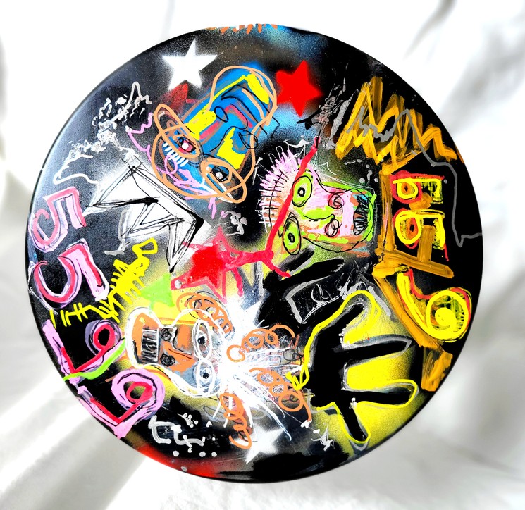 Noël Granger, Tam Tam Basquiat - street art, %category% su %material%