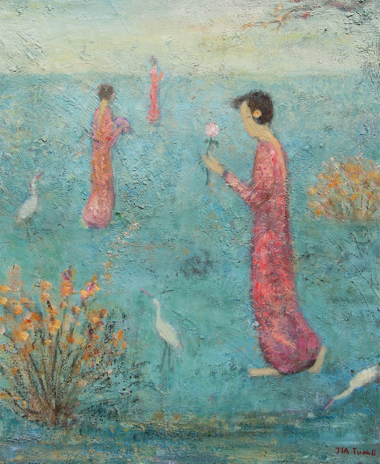 Jia Juanli, Jeune fille à la rose Jia Juanli, Jeune fille à la rose