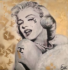 Peinture, Gold Marilyn, Eva Dudek