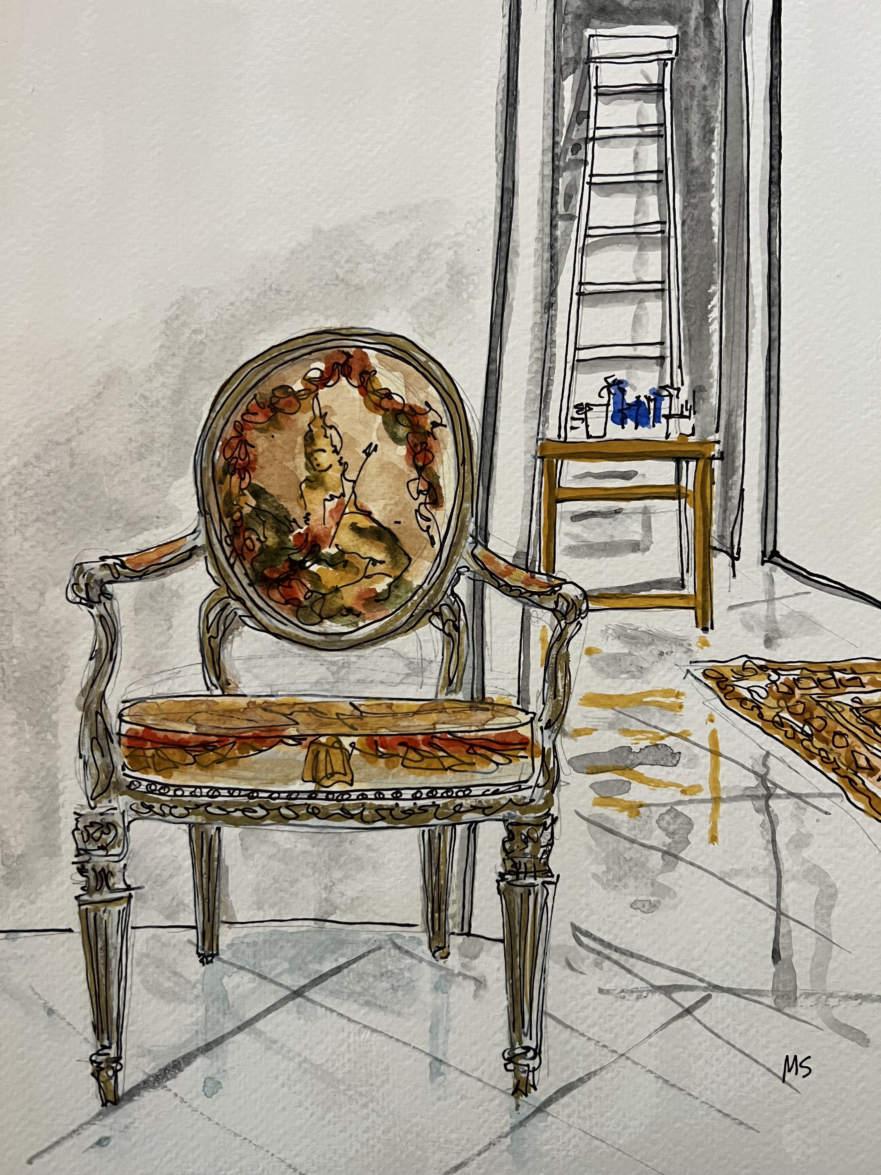 Manuel Santelices, Cy Twombly’s chair. Manuel Santelices, Cy Twombly’s chair.