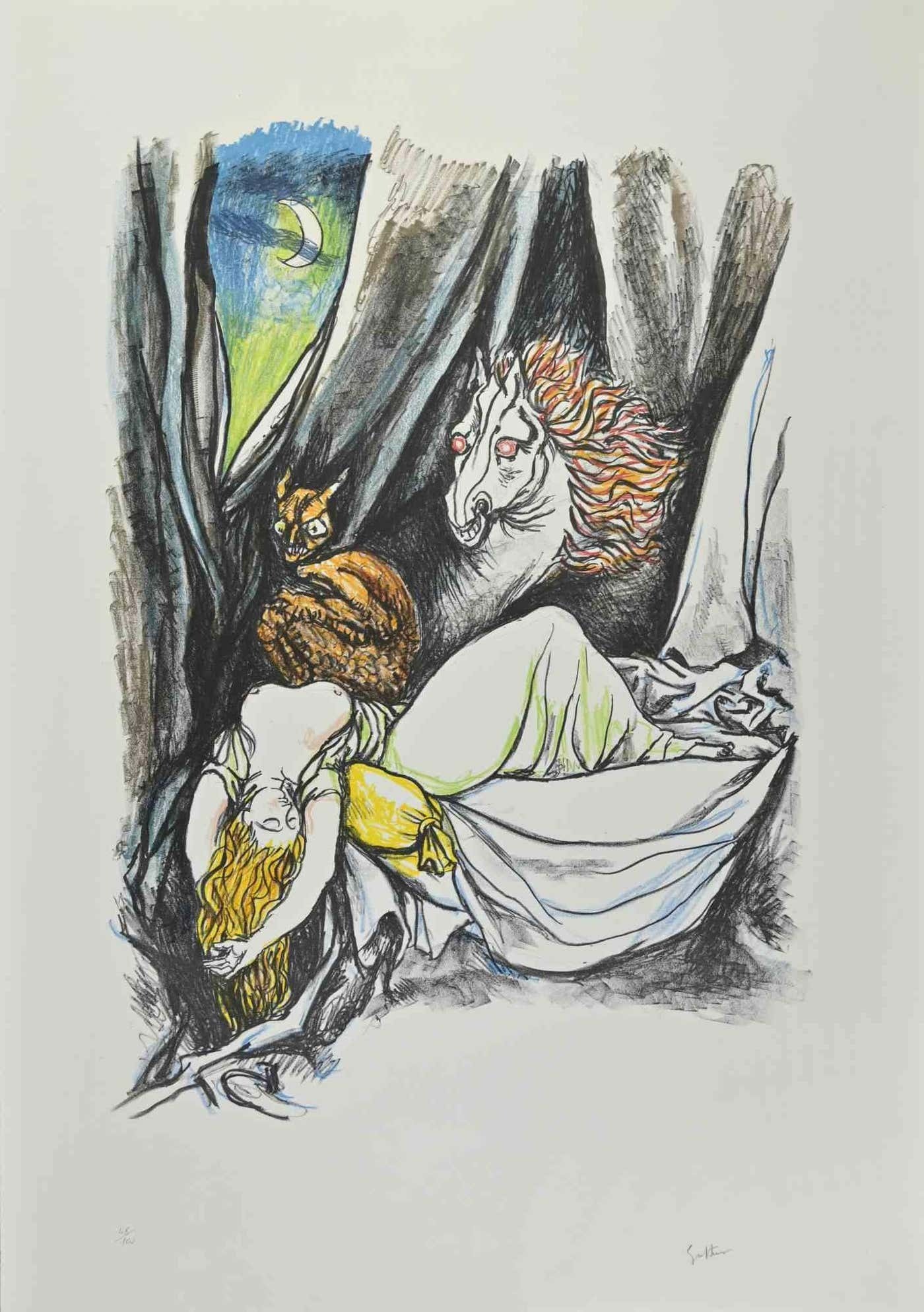 Renato Guttuso, Hommage to Heinrich Fuseli Renato Guttuso, Hommage to Heinrich Fuseli