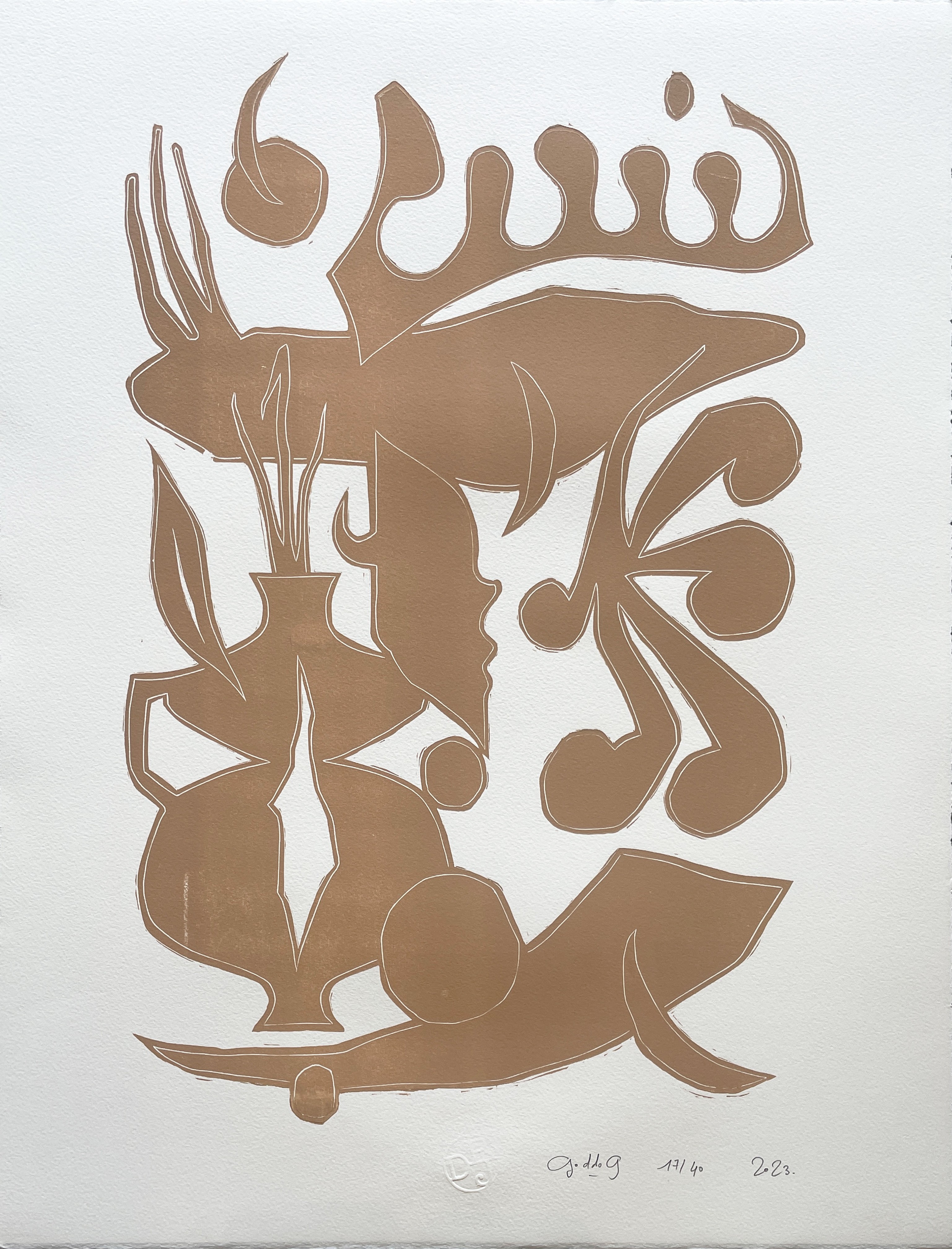 Goddog, Sans titre (ocre) Goddog, Sans titre (ocre)