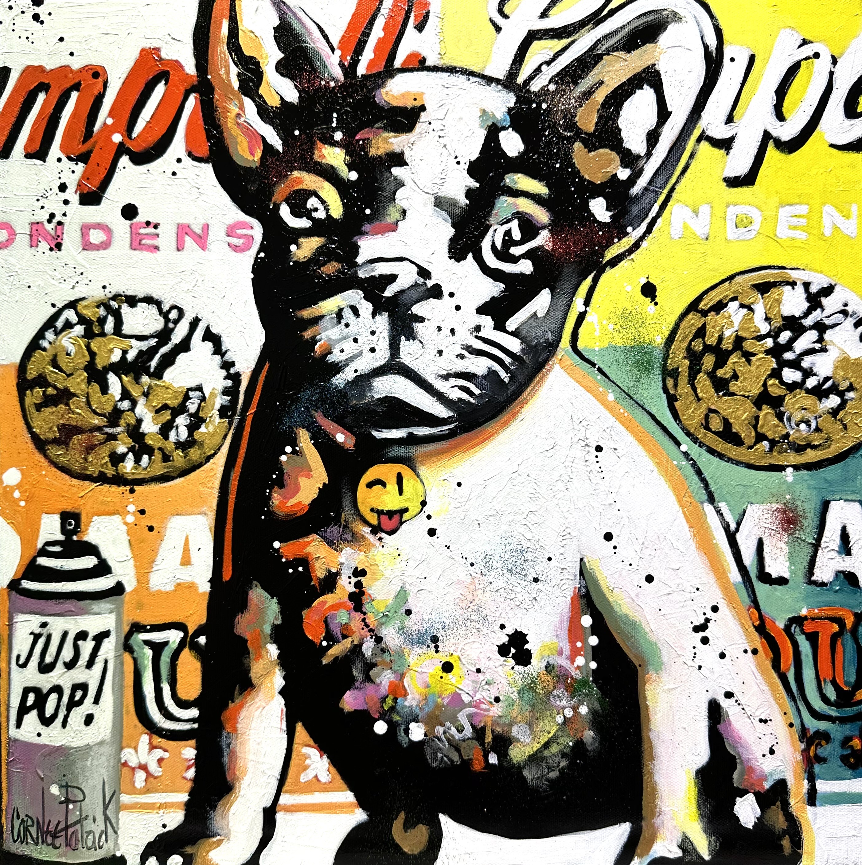 Patrick Cornée, My French Bulldog likes Campbell's soup Patrick Cornée, My French Bulldog likes Campbell's soup