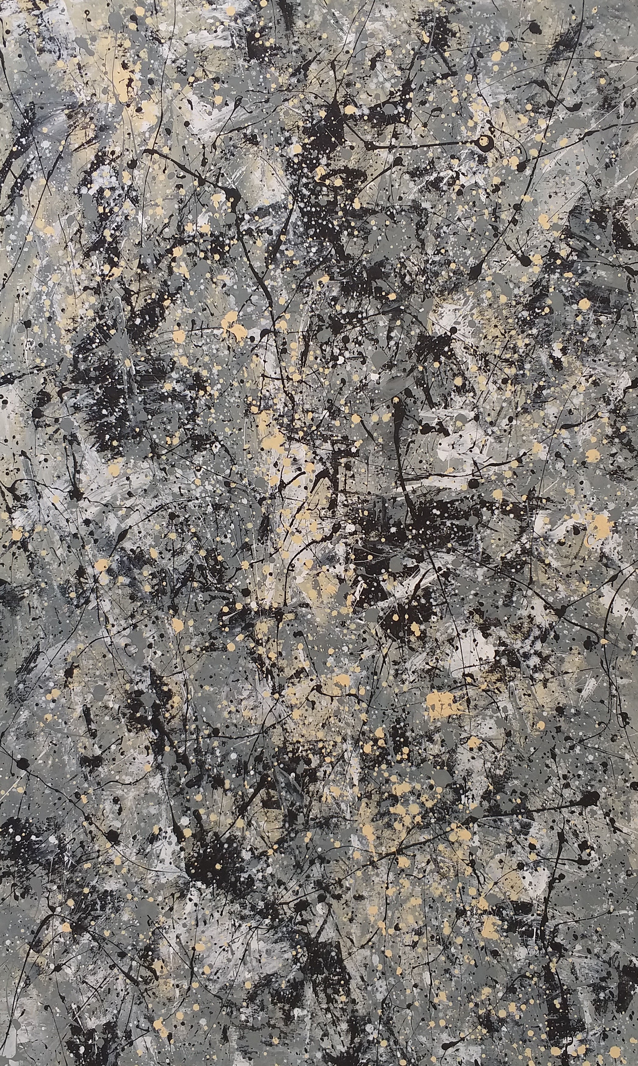 Max Yaskin, Jackson Pollock style acrylic Max Yaskin, Jackson Pollock style acrylic