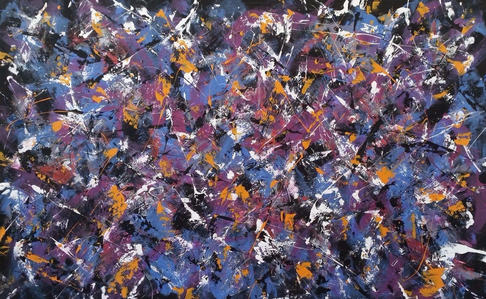 Max Yaskin, J. Pollock acrylic on canvas Max Yaskin, J. Pollock acrylic on canvas