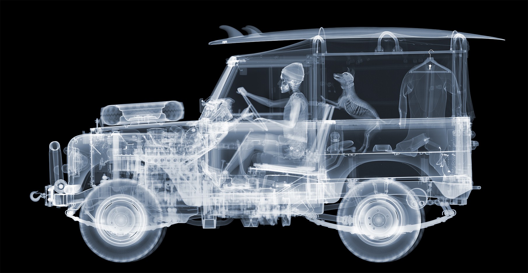 Nick Veasey, Land Rover - Surf's up Nick Veasey, Land Rover - Surf's up