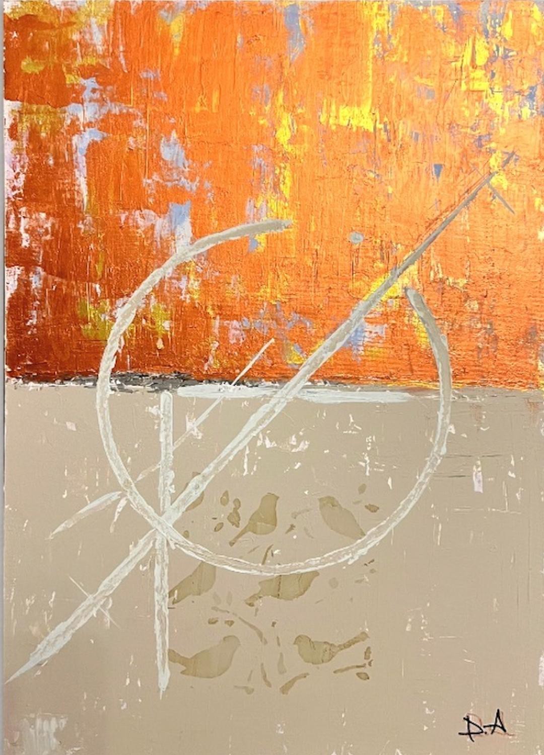 Dervis Akdemir, God and Birds Original Painting Dervis Akdemir, God and Birds Original Painting