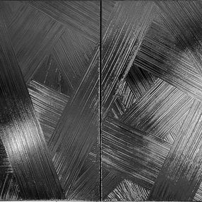Peinture, Noir de carbone - Hommage à Pierre Soulages, Ronan Martin