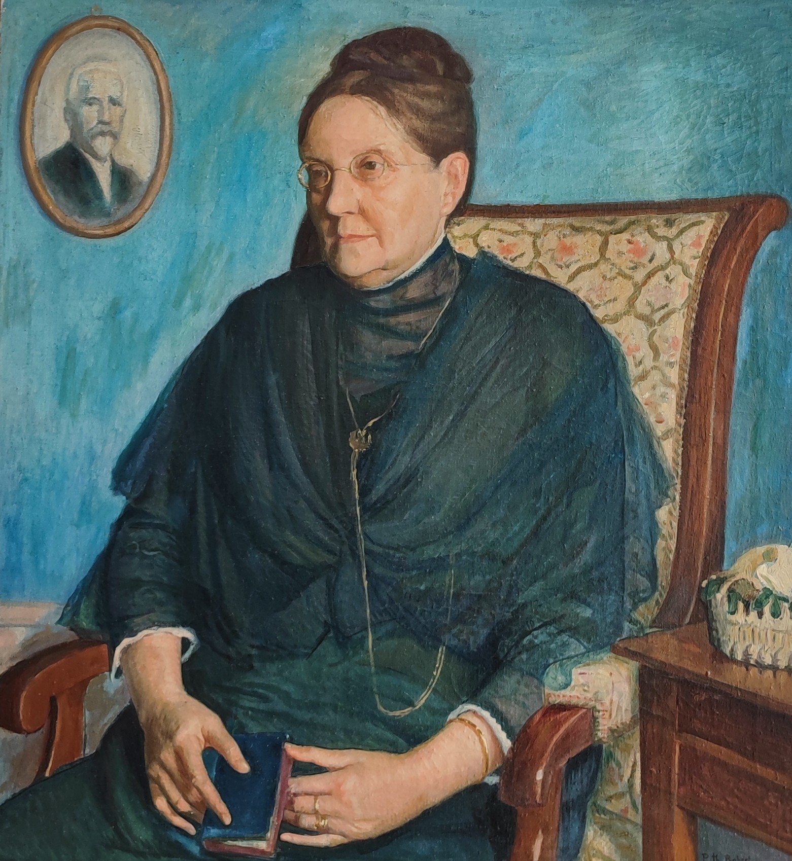 Paul Théophile Robert, Dame à lunettes assise Paul Théophile Robert, Dame à lunettes assise
