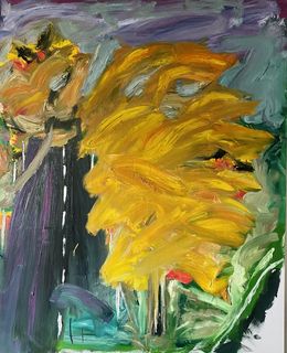 Painting, Summer tree 1, Gauthier Bruel