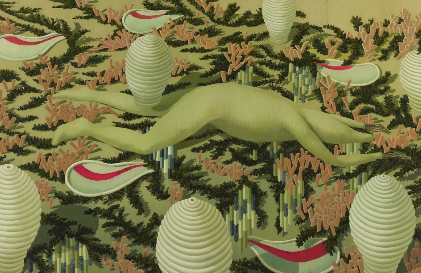 Judith Berry, Lying figure with heads Judith Berry, Lying figure with heads