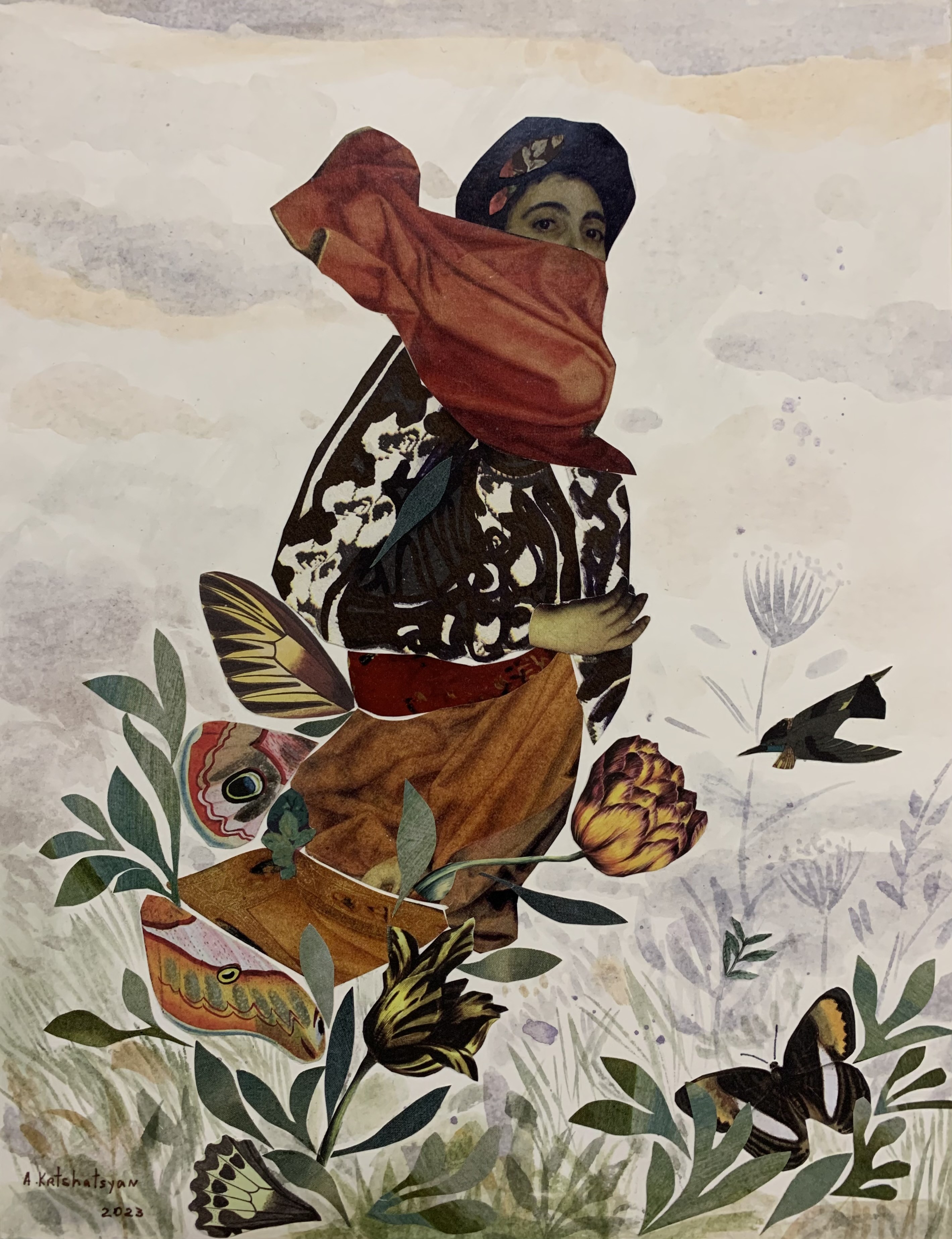 Anna Krtshatsyan, Among the flowers Anna Krtshatsyan, Among the flowers