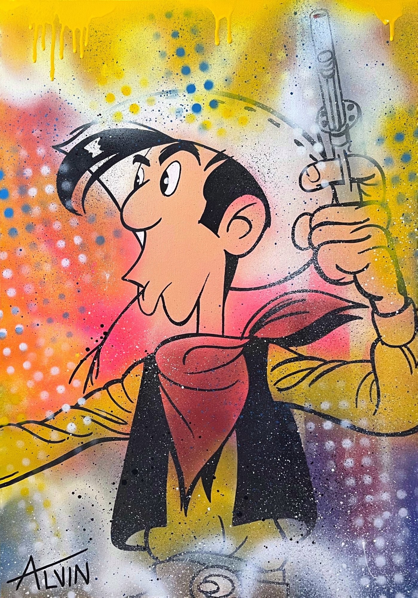 Alvin Silvrants, Lucky Luke colorful Alvin Silvrants, Lucky Luke colorful