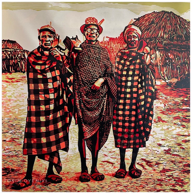 ▷ Elders of the Land by Tosin Oyeniyi, 2023 | Print | Artsper