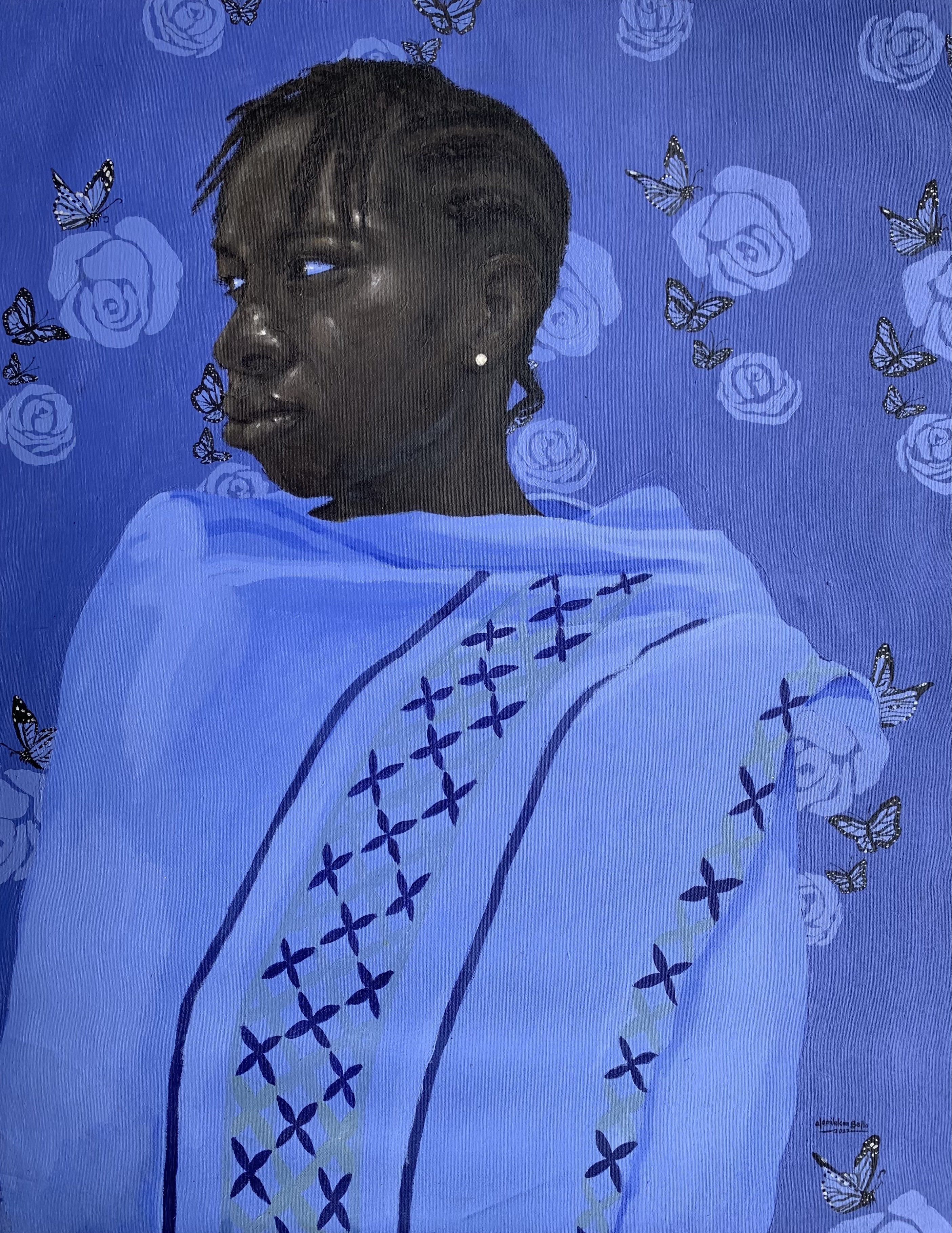 Olamilekan Bello, Blue Towel 2 Olamilekan Bello, Blue Towel 2