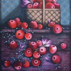 Gemälde, Basket of apples, Elena Shichko