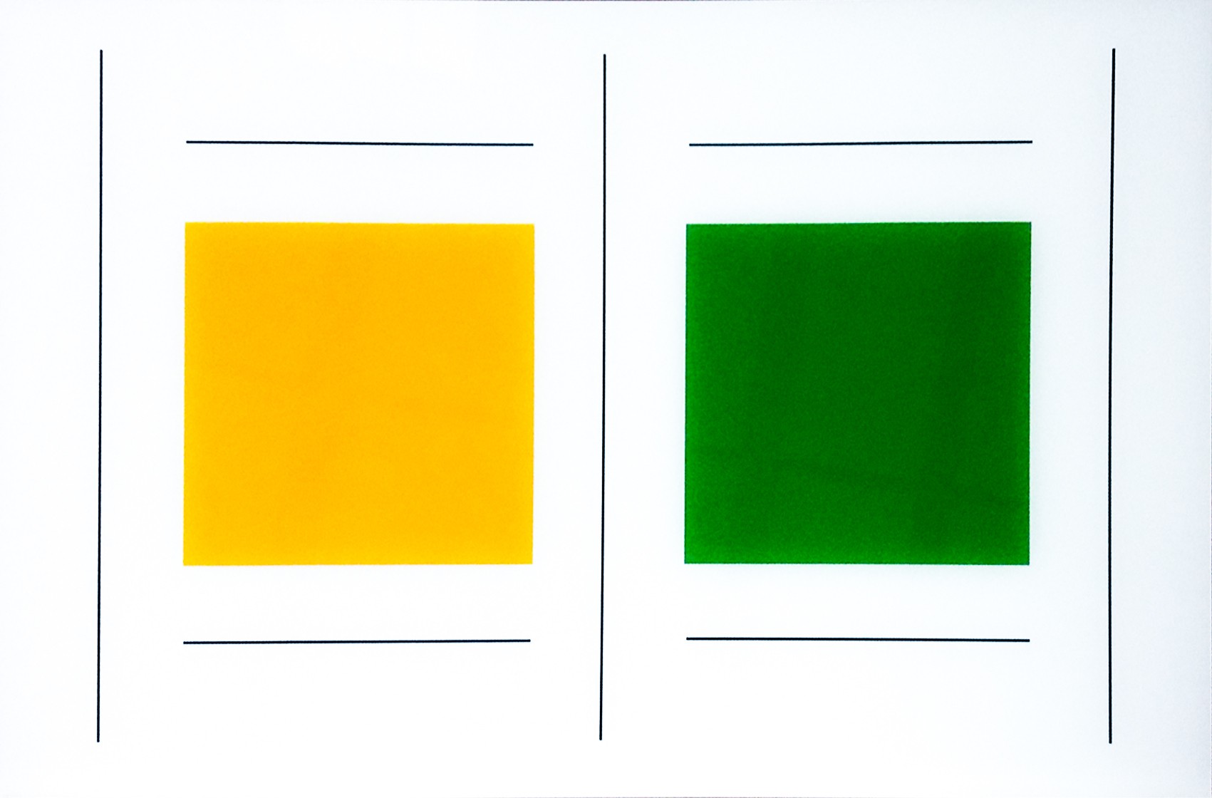 Geneviève Claisse, Carrés Vert, Jaune Geneviève Claisse, Carrés Vert, Jaune