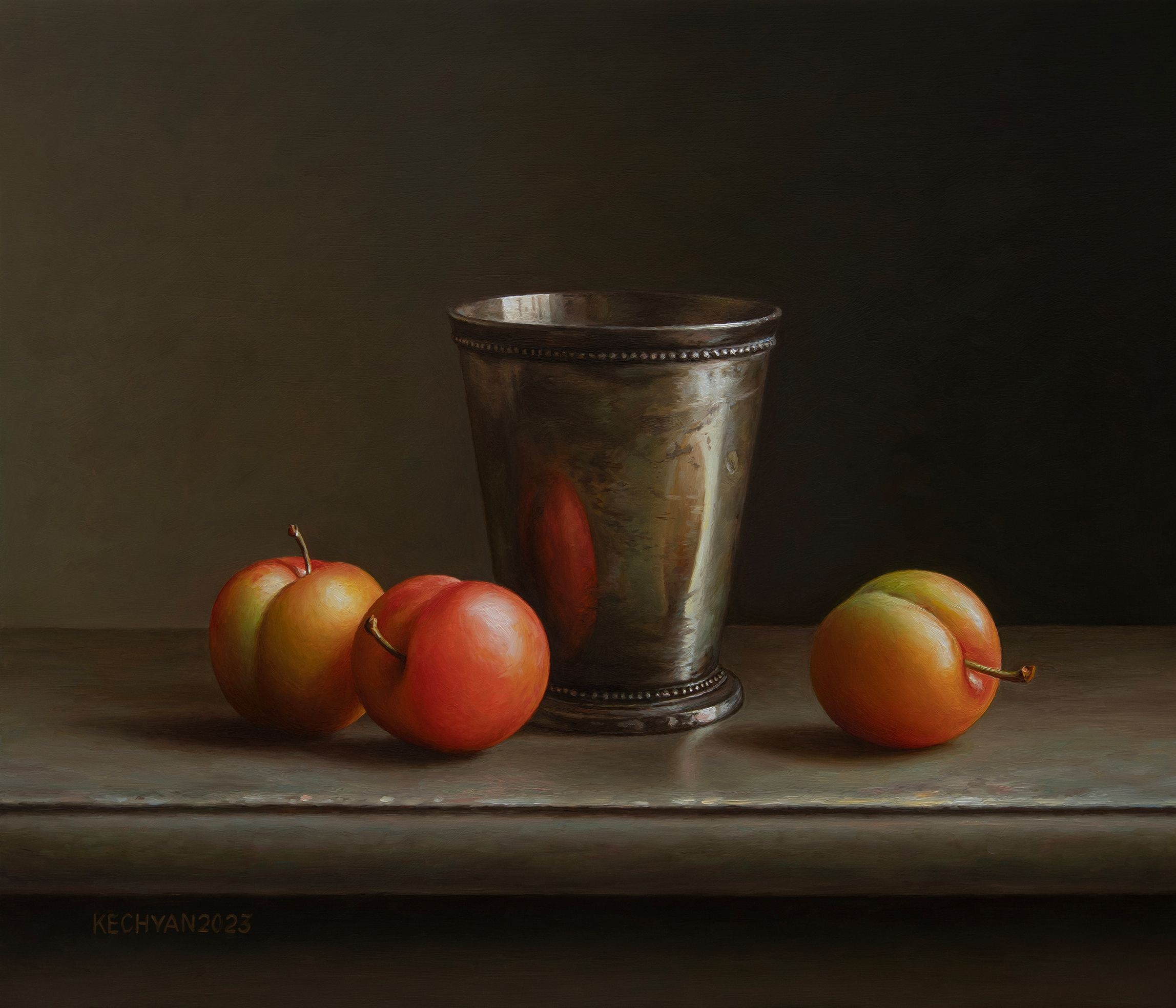 Albert Kechyan, Plums with a cup Albert Kechyan, Plums with a cup