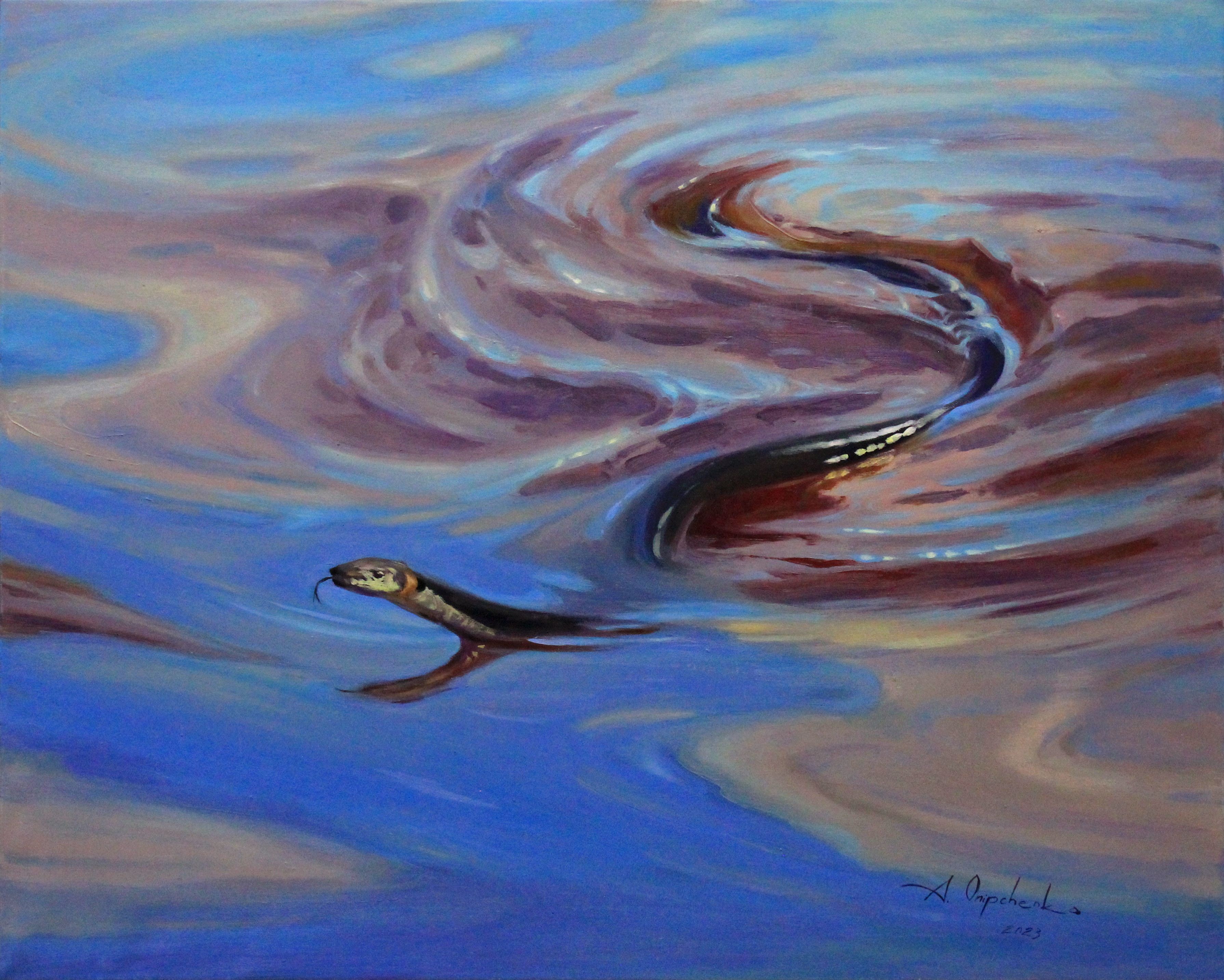 Alisa Onipchenko-Cherniakovska, Sinding across the water Alisa Onipchenko-Cherniakovska, Sinding across the water