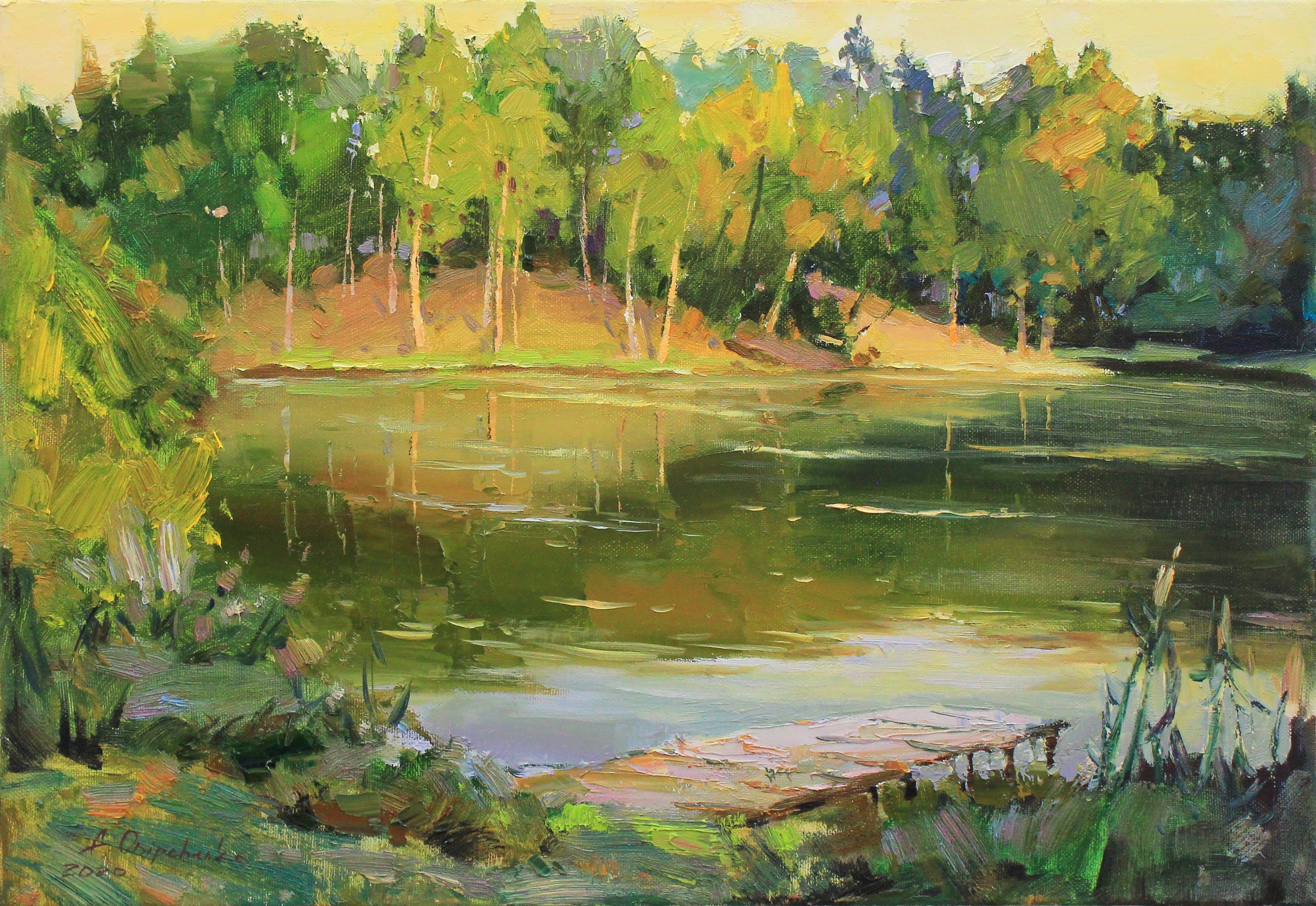 Alisa Onipchenko-Cherniakovska, Evening on the lake Alisa Onipchenko-Cherniakovska, Evening on the lake