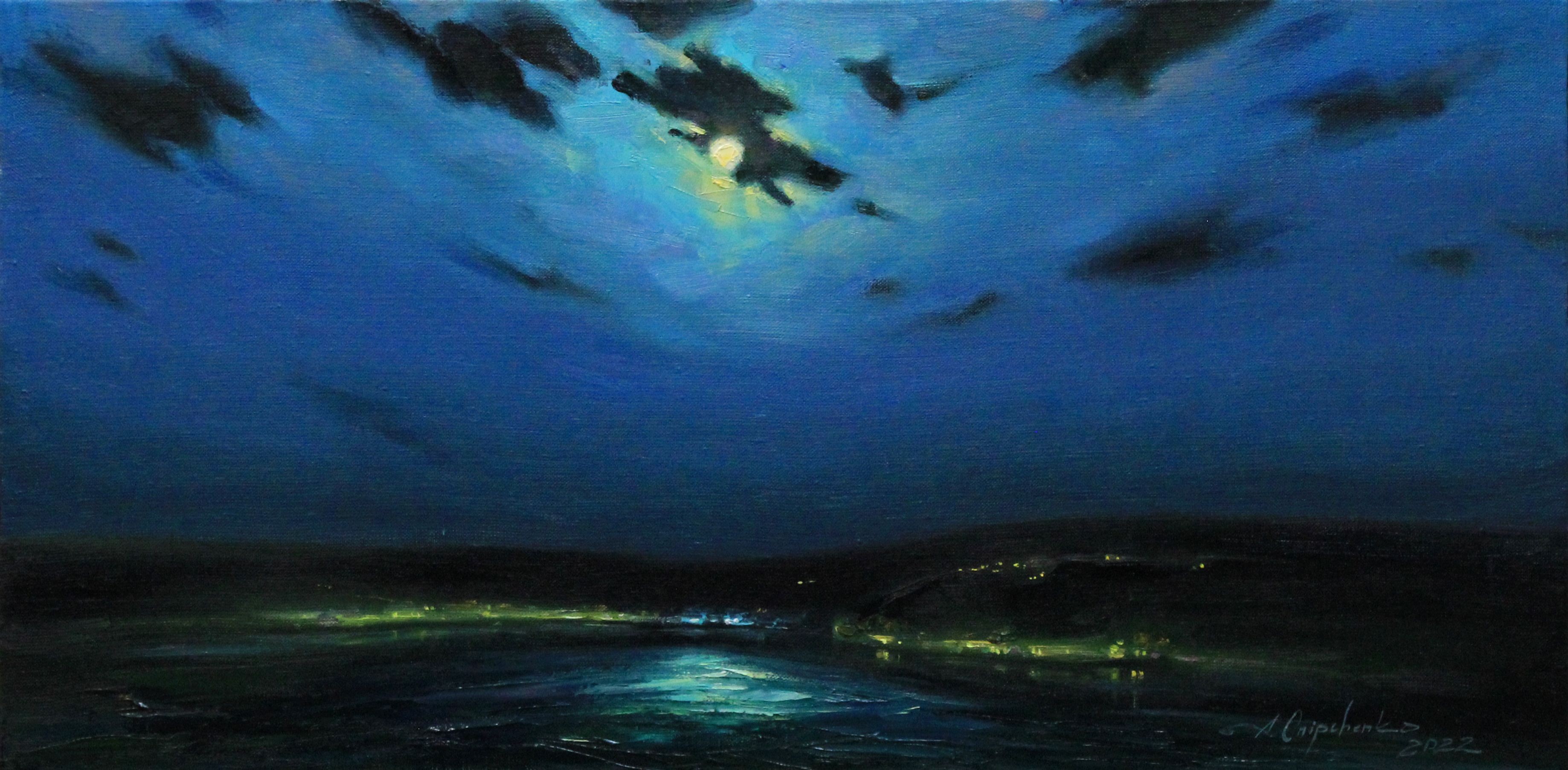 Alisa Onipchenko-Cherniakovska, Full moon in the bay Alisa Onipchenko-Cherniakovska, Full moon in the bay