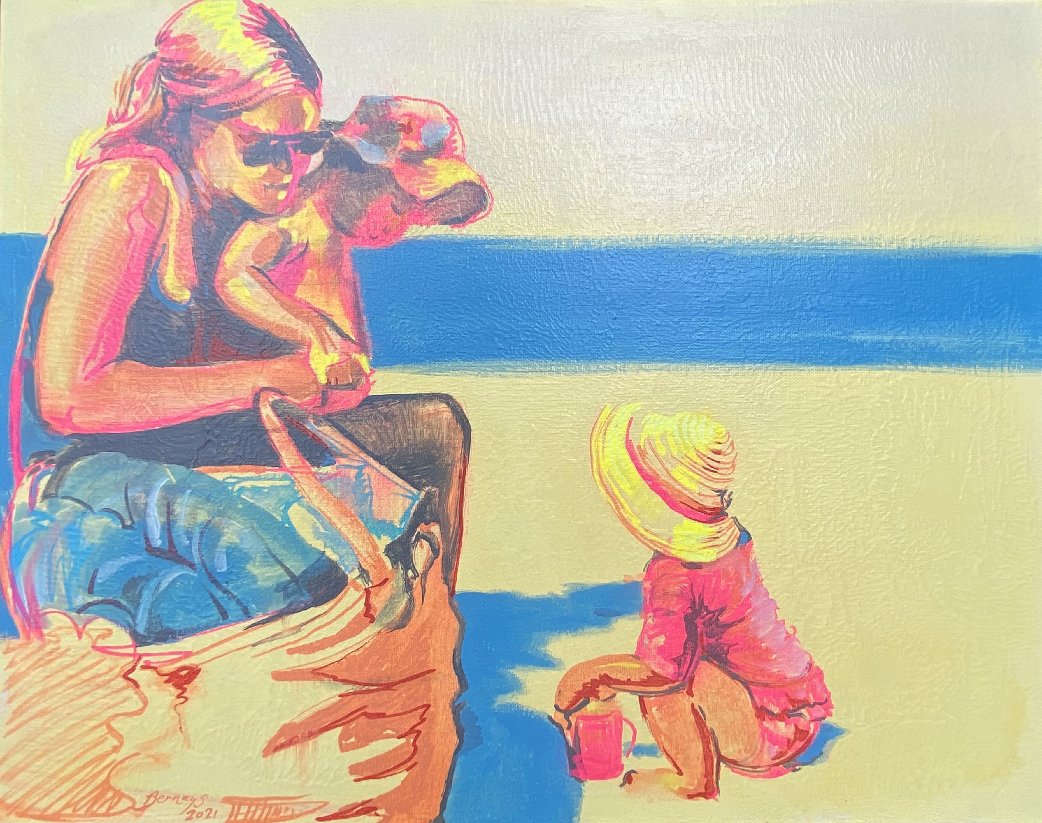 Amy Bernays, Neon beach muma Amy Bernays, Neon beach muma