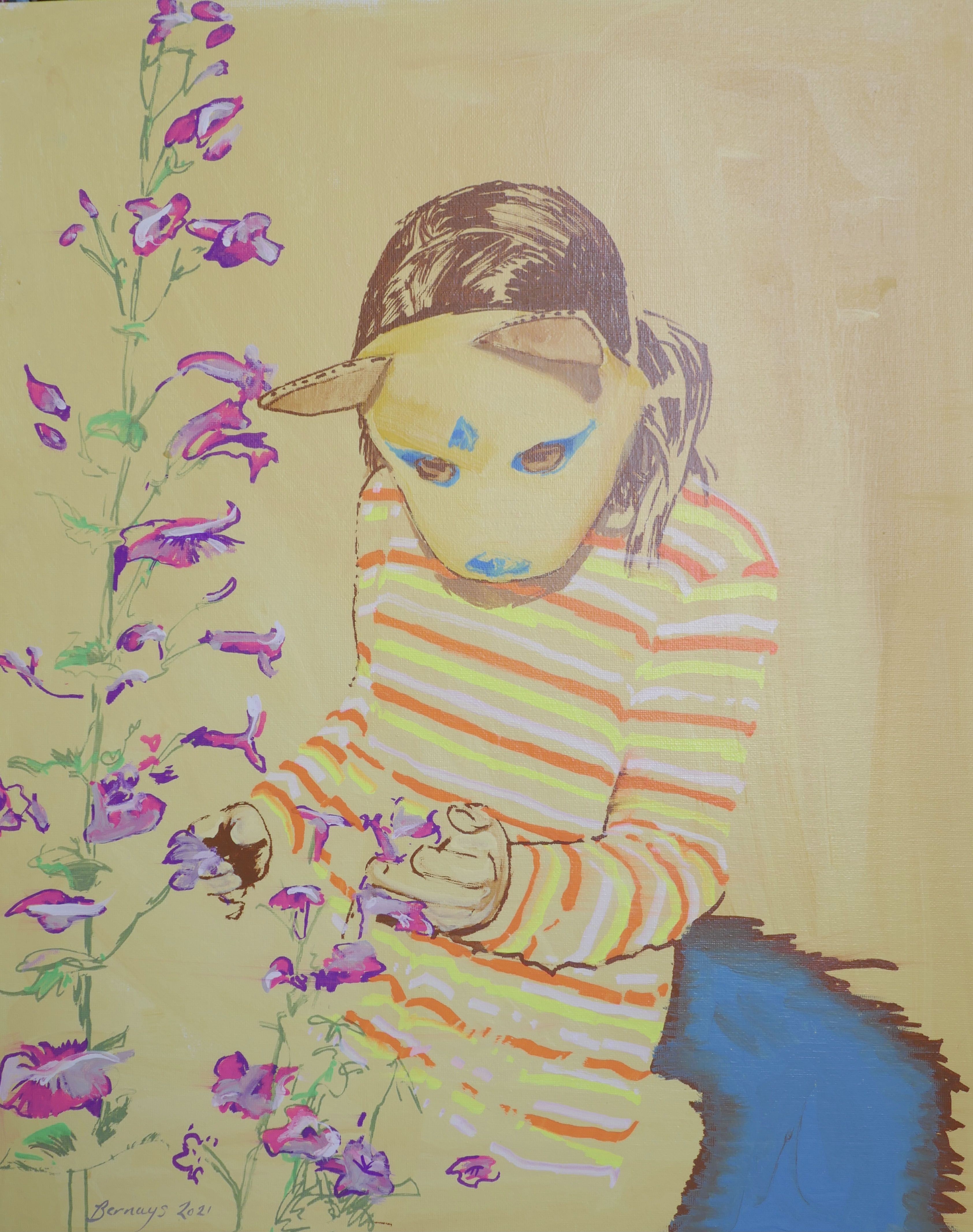 Amy Bernays, How to smell the flowers with a mask Amy Bernays, How to smell the flowers with a mask