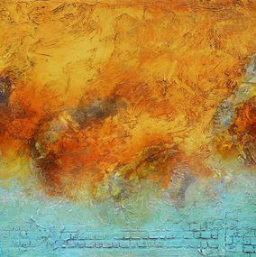 Painting, Where desert and ocean meet, Andrada Anghel