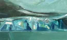 Peinture, Les Glaciers - Série Patagonie, Monique Rozanes