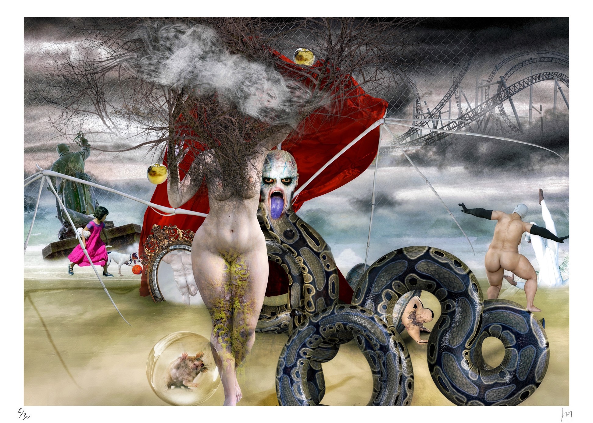 Lionel Morateur, Adam et Eve la tentation Lionel Morateur, Adam et Eve la tentation
