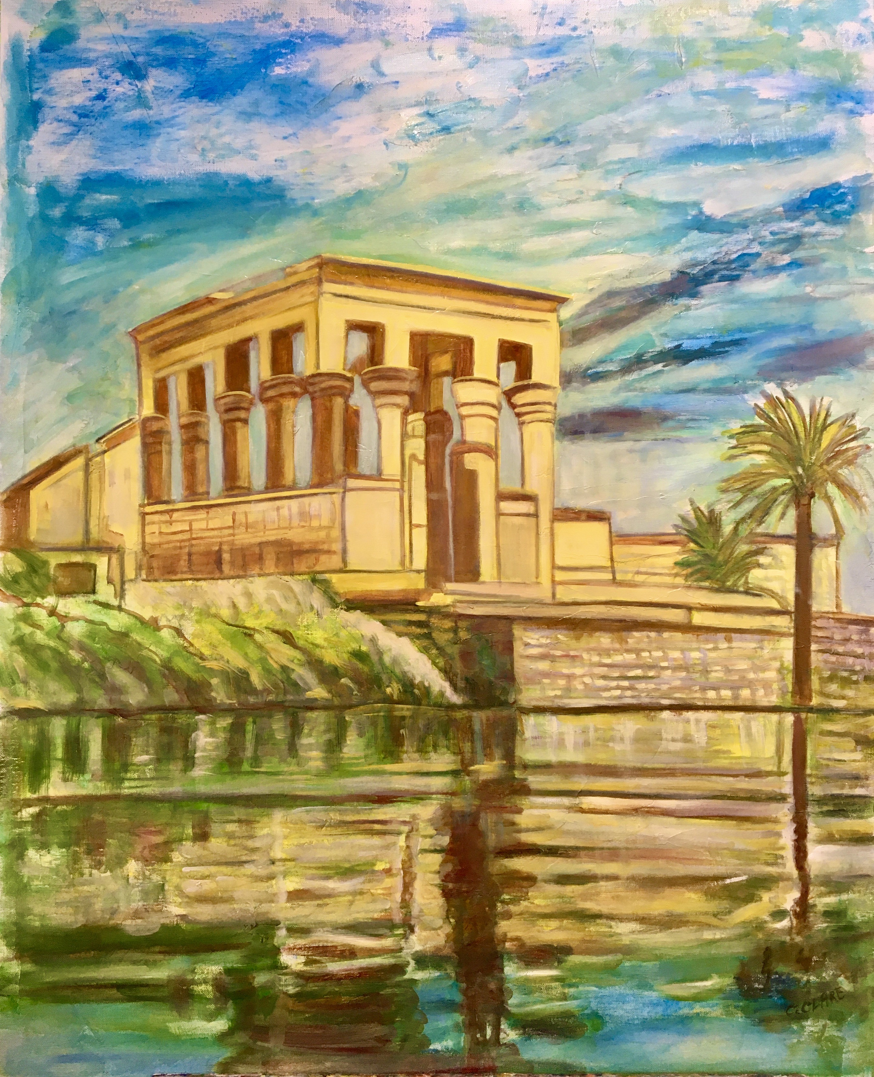 Catherine Clare, Temple d'Isis à l'île sacrée de Philae Catherine Clare, Temple d'Isis à l'île sacrée de Philae