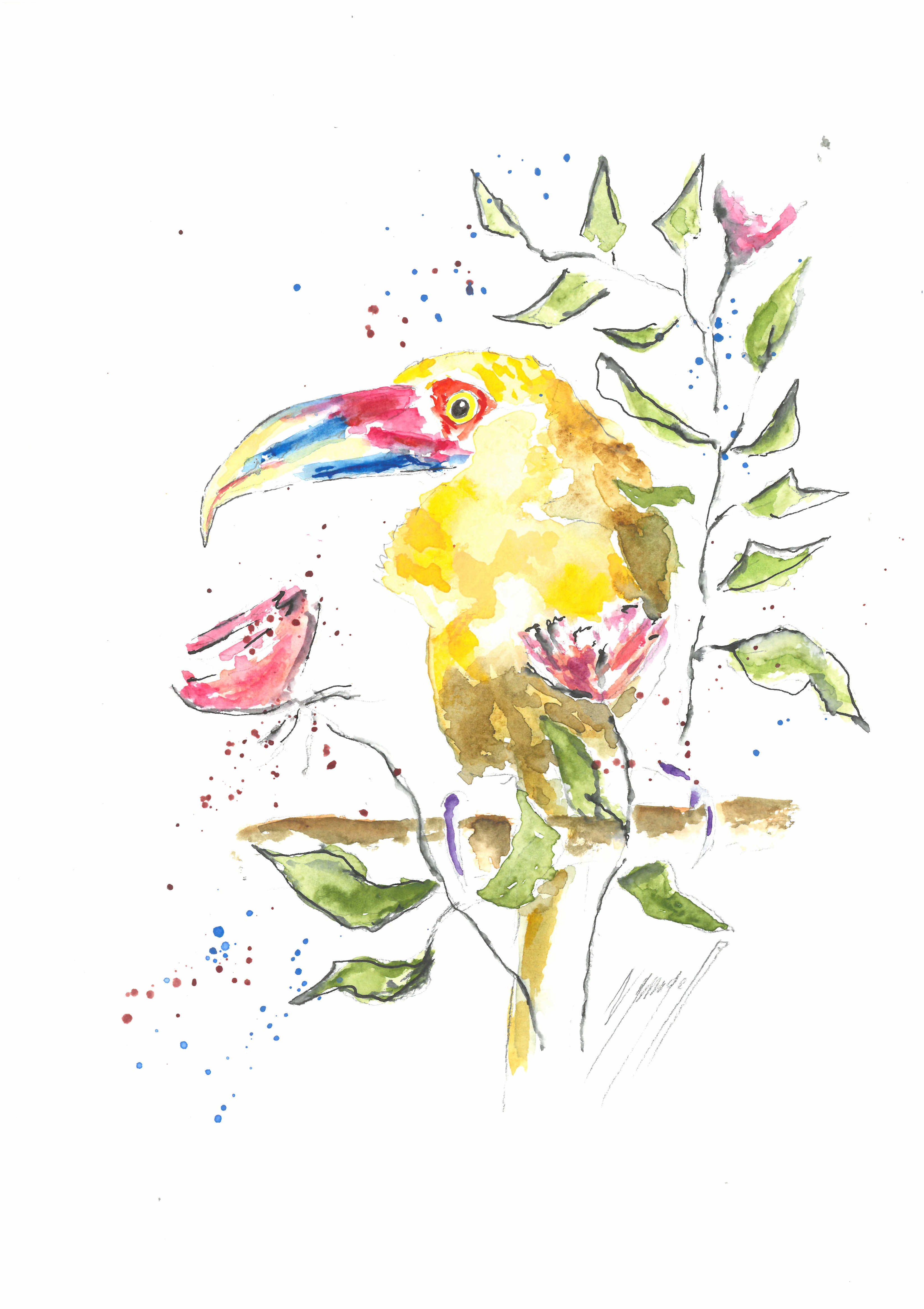 Noël Granger, L'oiseau jaune fleuri du jardin ! Noël Granger, L'oiseau jaune fleuri du jardin !
