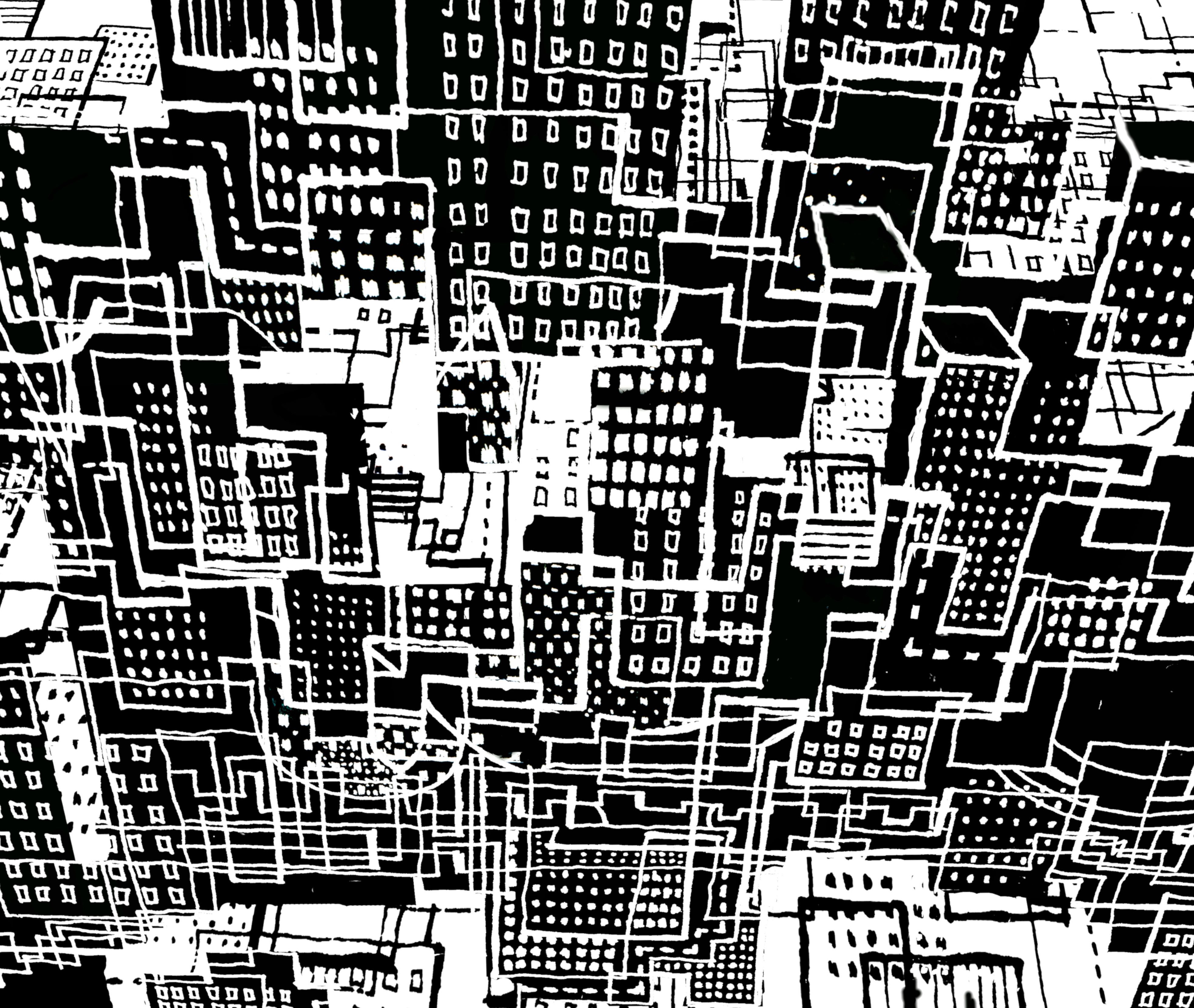 Andy Mercer, Manhattan IV, Digital on Paper Andy Mercer, Manhattan IV, Digital on Paper