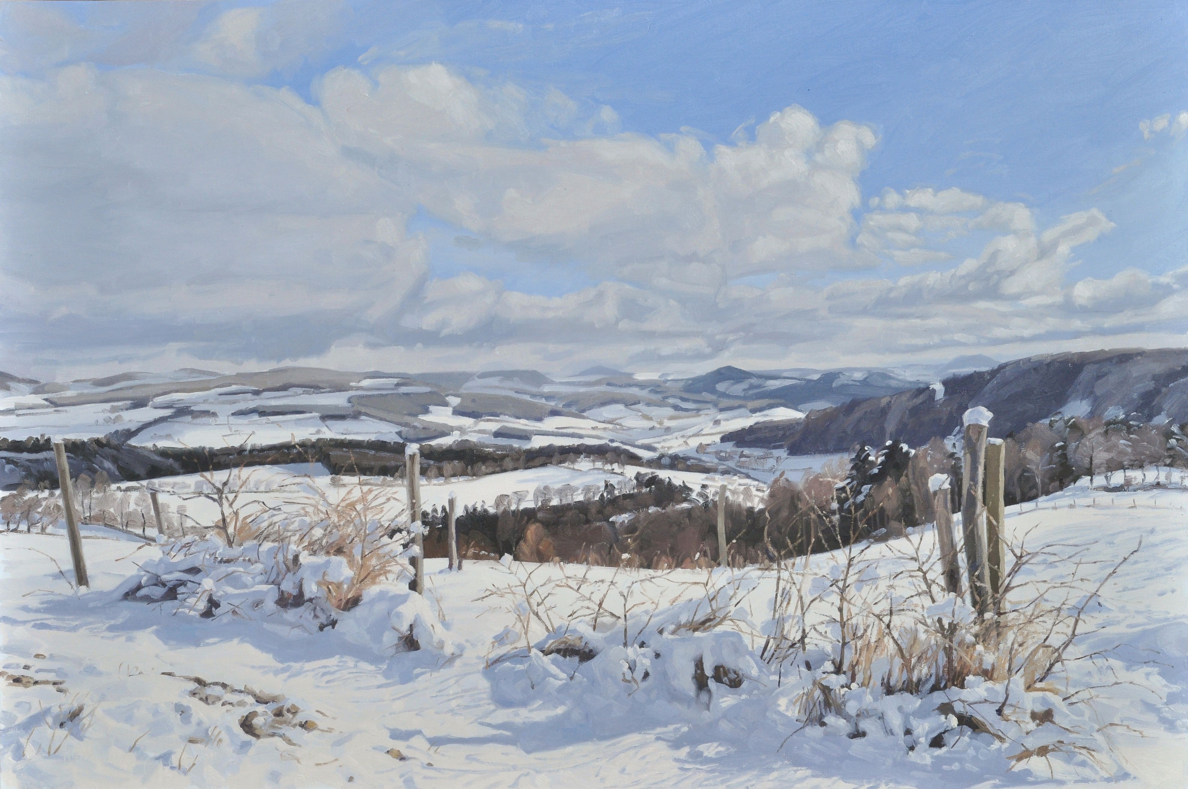 Anne Baudequin, Path in the snow, Saint Julien du Pinet Anne Baudequin, Path in the snow, Saint Julien du Pinet