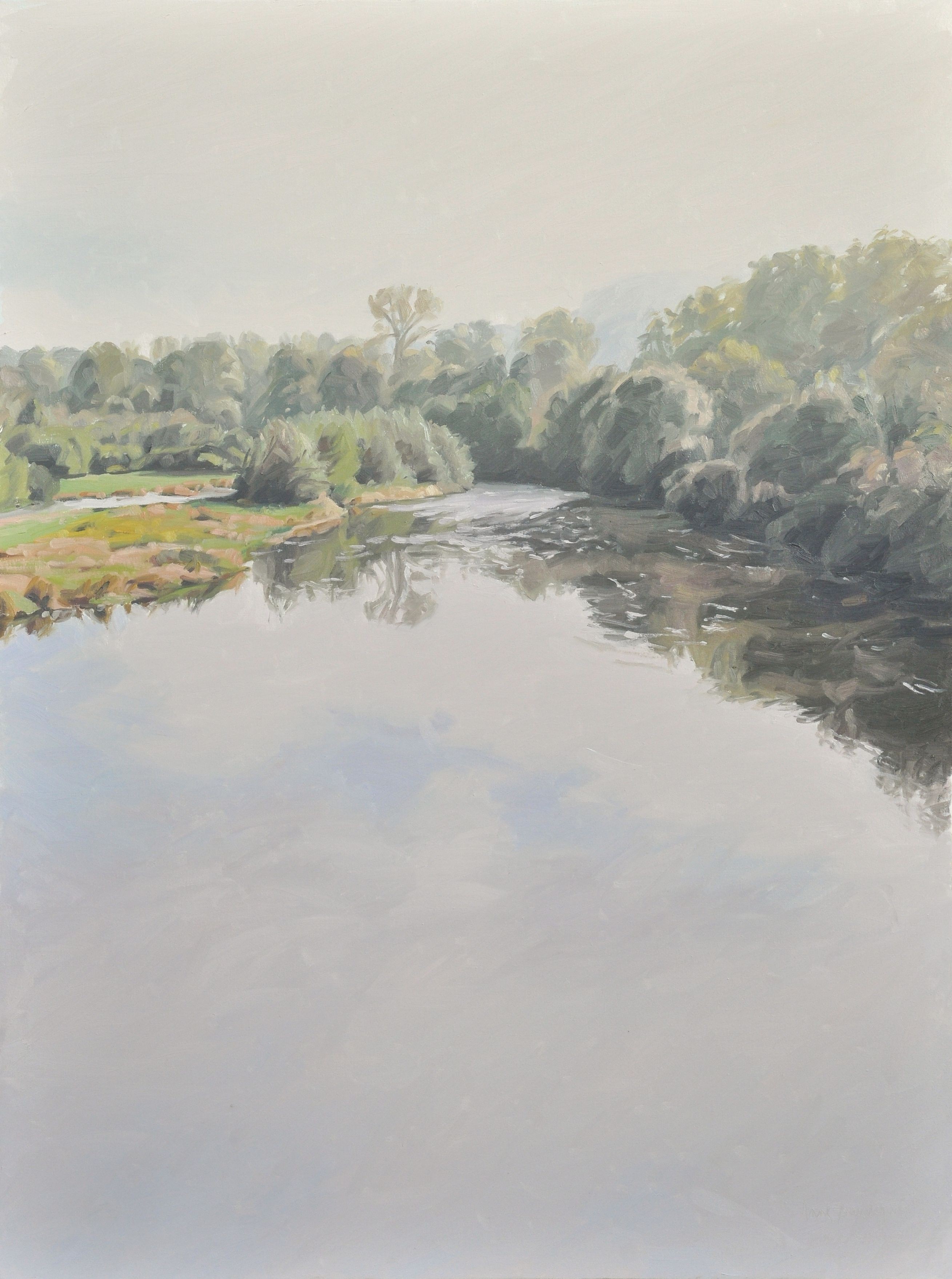 Anne Baudequin, October 11, morning mists on the Loire Anne Baudequin, October 11, morning mists on the Loire