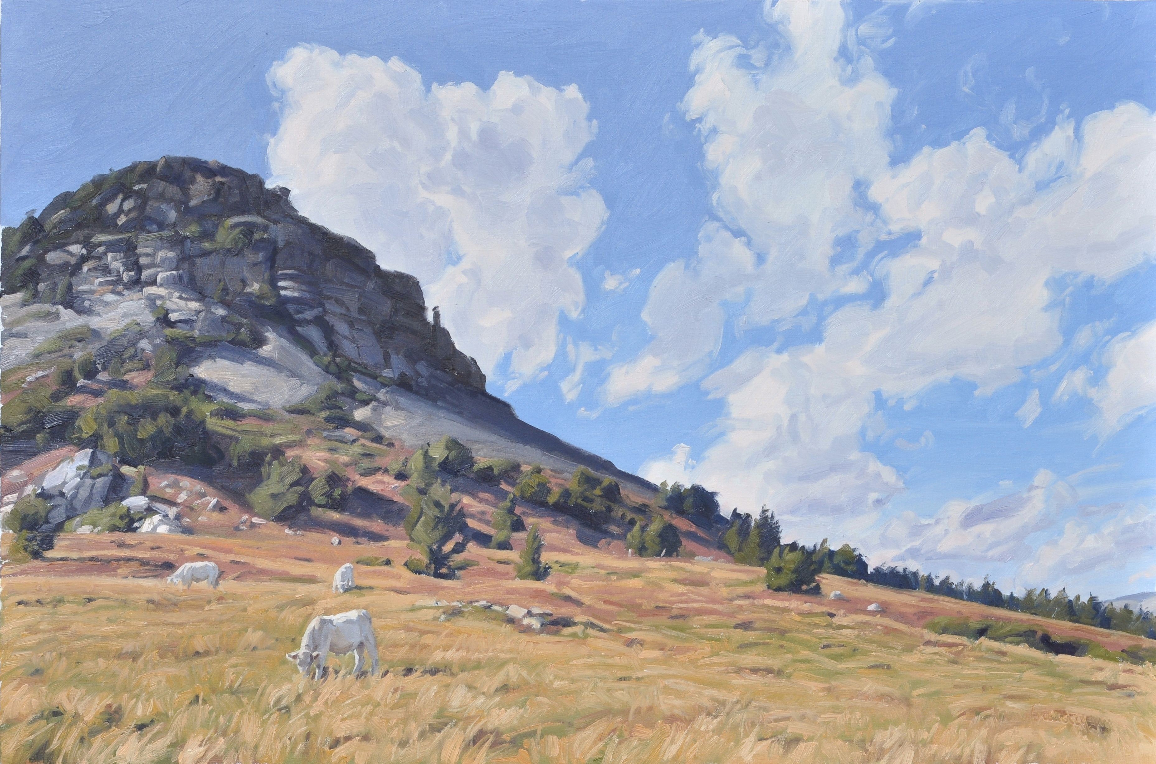 Anne Baudequin, September 13, cows at the Mont Gerbier de Jonc Anne Baudequin, September 13, cows at the Mont Gerbier de Jonc