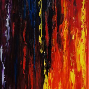 Painting, Reaching out to bring the light, Ansgar Dressler